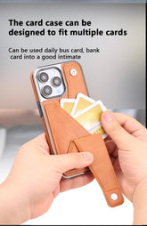 TSP71 Cute Phone Cases For iPhone 15 Pro Max, 14 Plus, 13, and 12 - Leather Wallet Cover With Folding Kickstand - Touchy Style