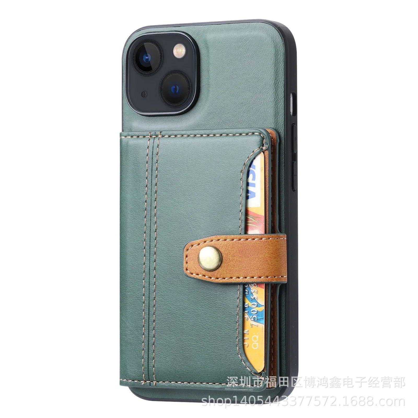 TSP78 Cute Phone Cases For iPhone 8 Plus, 6, 7, X, 11 Pro Max, 14, 13, and 12 Pro Max - Leather Multi-functional Cover - Touchy Style