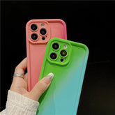 TSP85 Cute Phone Cases For iPhone 15, 14, 13, 12 Pro Max, 11 Pro Max, or 15 Plus - Crossbody Lanyard Gradient Cover - Touchy Style