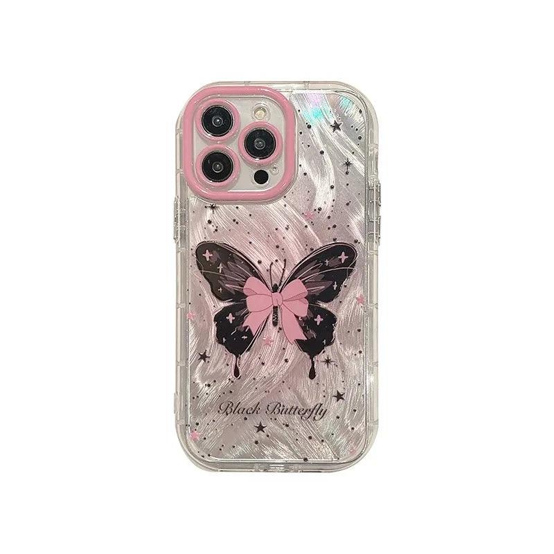 TSP87 Cute Phone Cases For iPhone 15 Pro Max, 14, 13, 11, or 12 - Glitter Silver Gradient Cover - Touchy Style