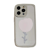 TSP91 Cute Phone Cases For iPhone 15 Pro Max, 14, 13, 12, and 11 - Plating Mirror Tulip Back Cover - Touchy Style