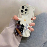 TSP91 Cute Phone Cases For iPhone 15 Pro Max, 14, 13, 12, and 11 - Plating Mirror Tulip Back Cover - Touchy Style