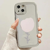 TSP91 Cute Phone Cases For iPhone 15 Pro Max, 14, 13, 12, and 11 - Plating Mirror Tulip Back Cover - Touchy Style