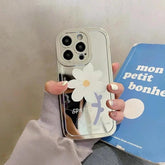 TSP91 Cute Phone Cases For iPhone 15 Pro Max, 14, 13, 12, and 11 - Plating Mirror Tulip Back Cover - Touchy Style