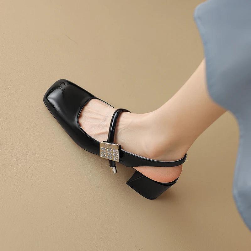 TSS59 Leather Chunky Sandal - Women&