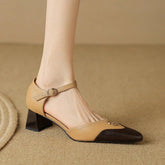 TSS78 Thick Medium Heels - Women&