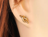 Twisted Fashion Wild Simple Earrings Charm Jewelry MS0515 - Touchy Style