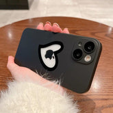 Ultra-Thin Cute Heart Hollow Phone Case for iPhone 14, 13, 12, 11 Pro Max, 14 Plus, and 11 with Matte Lens Film - Touchy Style .