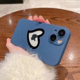 Ultra-Thin Cute Heart Hollow Phone Case for iPhone 14, 13, 12, 11 Pro Max, 14 Plus, and 11 with Matte Lens Film - Touchy Style .