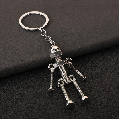 Unique Keychains - 3D Movable Joint Mini Robot - Bronze Color - TSKC7 - Touchy Style