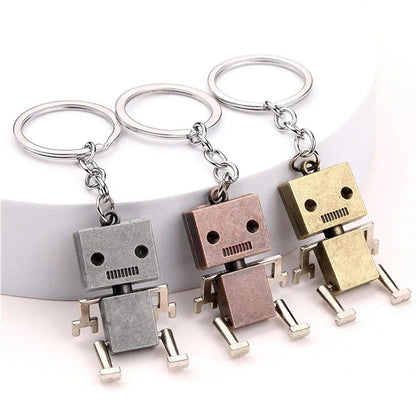 Unique Keychains - 3D Movable Joint Mini Robot - Bronze Color - TSKC7 - Touchy Style