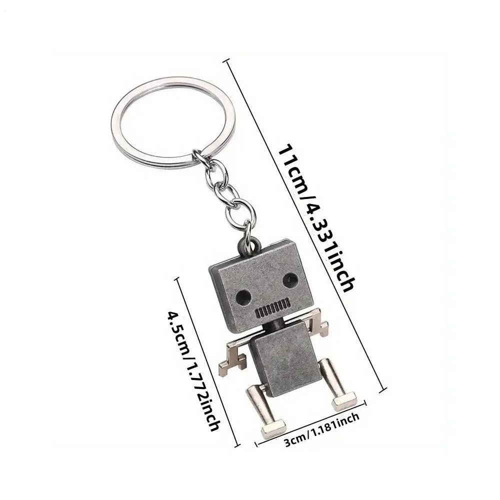 Unique Keychains - 3D Movable Joint Mini Robot - Bronze Color - TSKC7 - Touchy Style