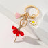 Unique Keychains - Angel Dancing - Zircon Inlaid Ballerina Charms With Key Holder - TSKC11 - Touchy Style