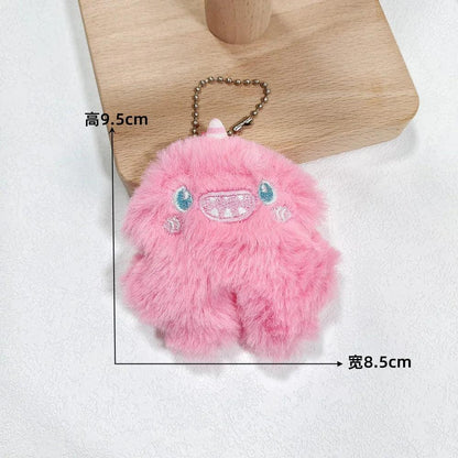 Unique Keychains - Cartoon Monster - Plush Stuffed Doll Pendant Keyrings - TSKC14 - Touchy Style