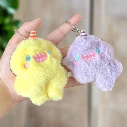 Unique Keychains - Cartoon Monster - Plush Stuffed Doll Pendant Keyrings - TSKC14 - Touchy Style