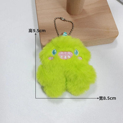 Unique Keychains - Cartoon Monster - Plush Stuffed Doll Pendant Keyrings - TSKC14 - Touchy Style