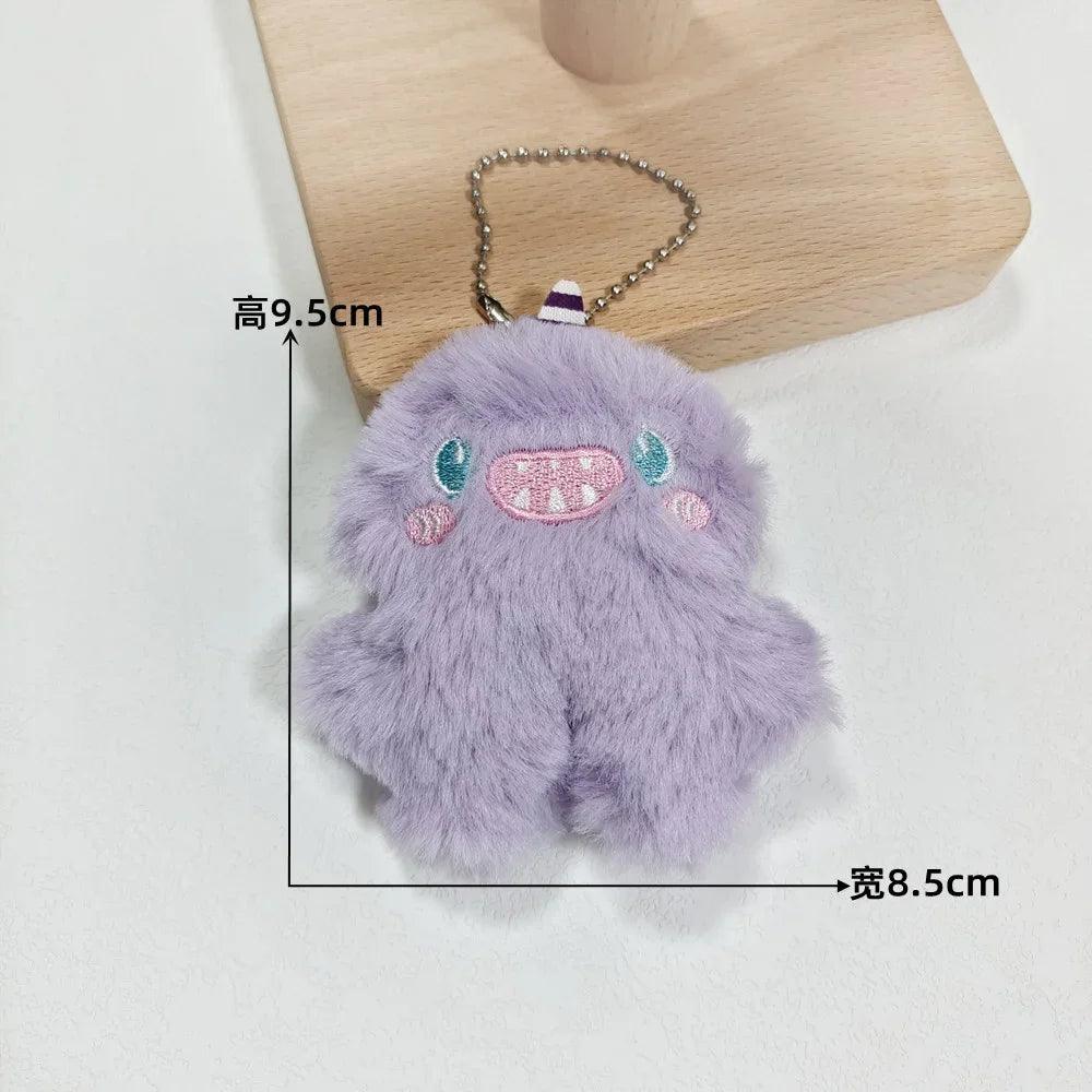 Unique Keychains - Cartoon Monster - Plush Stuffed Doll Pendant Keyrings - TSKC14 - Touchy Style