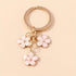 Unique Keychains - Cherry Blossom, Enameled Sakura Floral Tassel - TSKC6 - Touchy Style