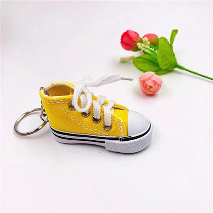 Unique Keychains - Colorful 3d Canvas Sneaker - Mini Key Ring Pendant - TSKC2 - Touchy Style