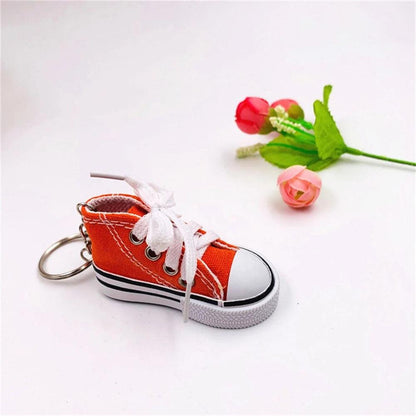 Unique Keychains - Colorful 3d Canvas Sneaker - Mini Key Ring Pendant - TSKC2 - Touchy Style