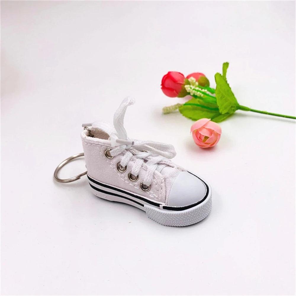 Unique Keychains - Colorful 3d Canvas Sneaker - Mini Key Ring Pendant - TSKC2 - Touchy Style