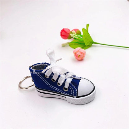 Unique Keychains - Colorful 3d Canvas Sneaker - Mini Key Ring Pendant - TSKC2 - Touchy Style