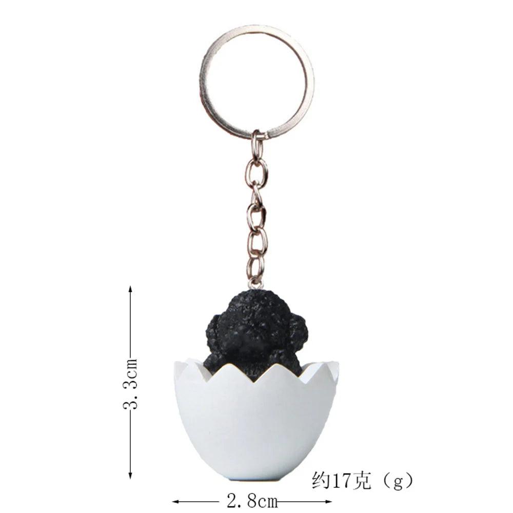 Unique Keychains - Cute Eggshell - Cartoon TeddyPet Pendant - TSKC17 Design - Touchy Style