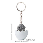 Unique Keychains - Cute Eggshell - Cartoon TeddyPet Pendant - TSKC17 Design - Touchy Style