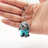 Unique Keychains - Cute Eggshell - Cartoon TeddyPet Pendant - TSKC17 Design - Touchy Style