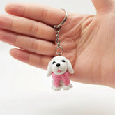 Unique Keychains - Cute Eggshell - Cartoon TeddyPet Pendant - TSKC17 Design - Touchy Style