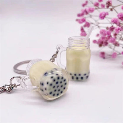 Unique Keychains - Cute Simulation, Acrylic Luminous Bubble Tea - TSKC3 - Touchy Style