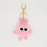 Unique Keychains - Pom Pom Doll - Metal Keyring - TSKC1 - Touchy Style