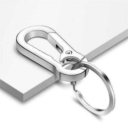 Unique Keychains - Simple Carabiner Shape - Waist Hanging Key Holder - Anti-Lost Metal Keyring Clip - TSKC10 - Touchy Style