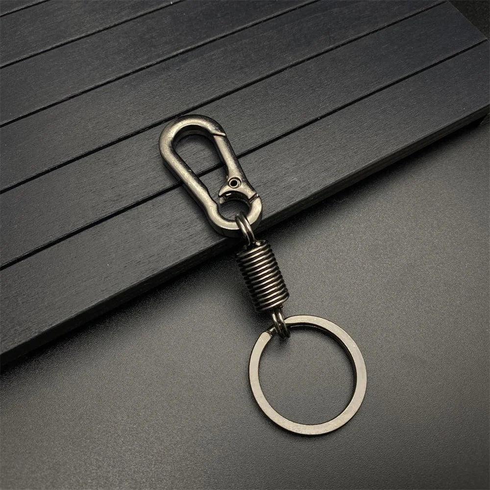 Unique Keychains - Simple Carabiner Shape - Waist Hanging Key Holder - Anti-Lost Metal Keyring Clip - TSKC10 - Touchy Style