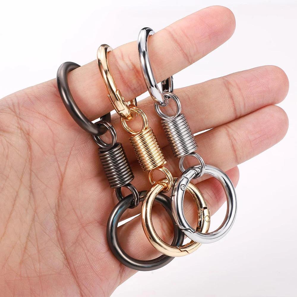 Unique Keychains - Simple Carabiner Shape - Waist Hanging Key Holder - Anti-Lost Metal Keyring Clip - TSKC10 - Touchy Style