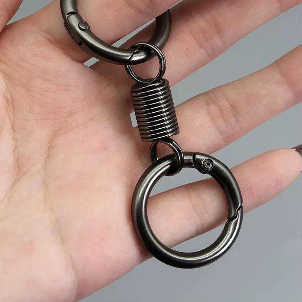 Unique Keychains - Simple Carabiner Shape - Waist Hanging Key Holder - Anti-Lost Metal Keyring Clip - TSKC10 - Touchy Style