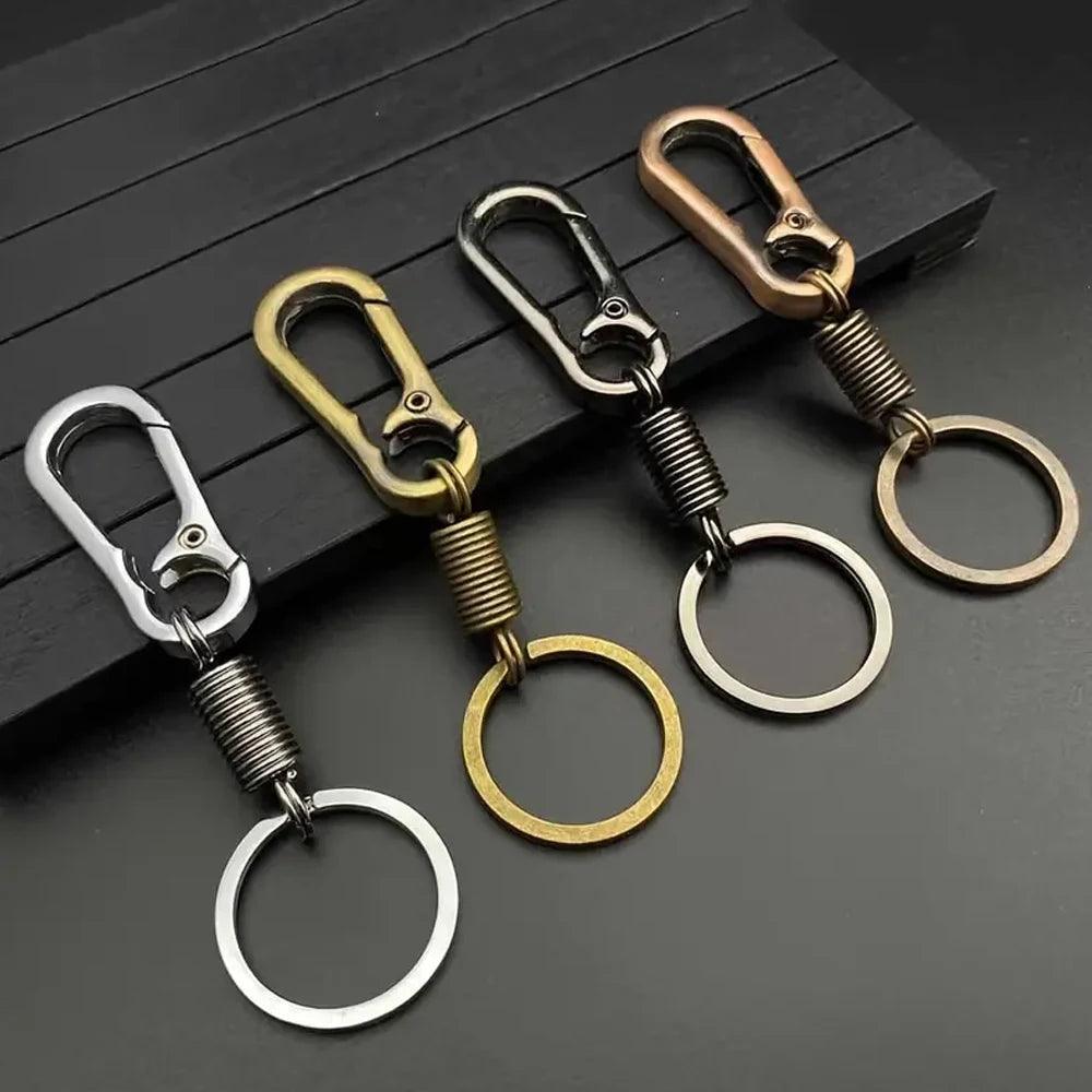 Unique Keychains - Simple Carabiner Shape - Waist Hanging Key Holder - Anti-Lost Metal Keyring Clip - TSKC10 - Touchy Style