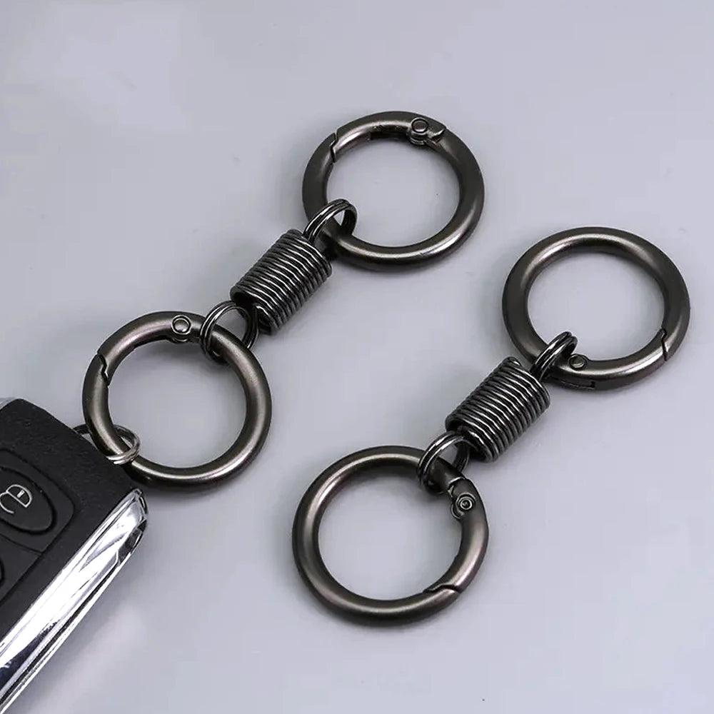 Unique Keychains - Simple Carabiner Shape - Waist Hanging Key Holder - Anti-Lost Metal Keyring Clip - TSKC10 - Touchy Style