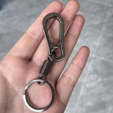 Unique Keychains - Simple Carabiner Shape - Waist Hanging Key Holder - Anti-Lost Metal Keyring Clip - TSKC10 - Touchy Style