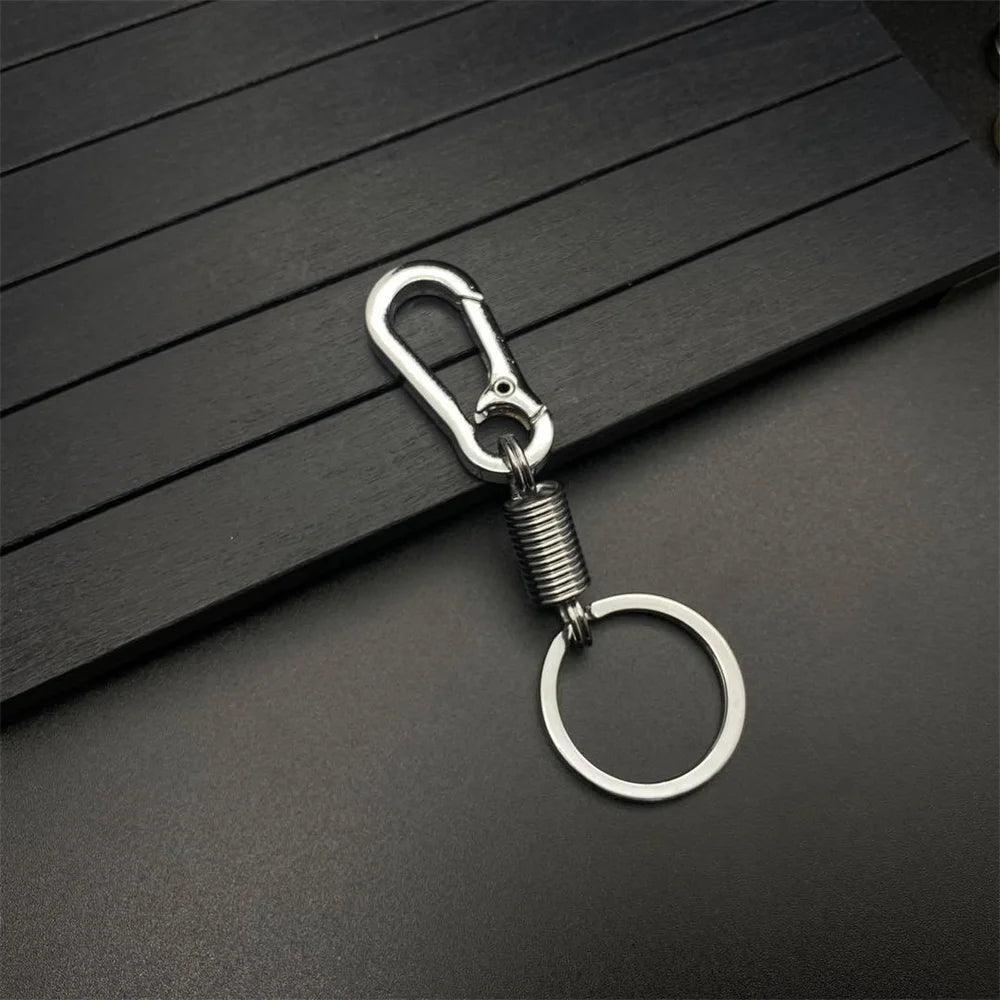 Unique Keychains - Simple Carabiner Shape - Waist Hanging Key Holder - Anti-Lost Metal Keyring Clip - TSKC10 - Touchy Style