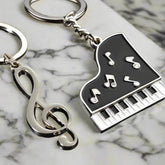 Unique Keychains - Simple Music Symbol - Metal Keyring - TSKC12 Design - Touchy Style