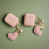 Unique Keychains - Simple PU Leather Heart Shaped Key Rings - TSKC5 - Touchy Style