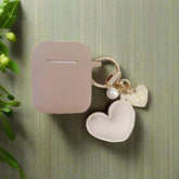 Unique Keychains - Simple PU Leather Heart Shaped Key Rings - TSKC5 - Touchy Style