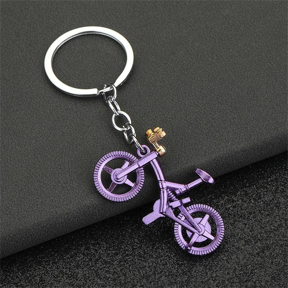 Unique Keychains - Simulation Bicycle - Mini Metal Bike Shaped Keyring - TSKC8 - Touchy Style