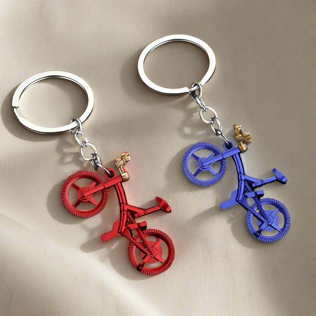 Unique Keychains - Simulation Bicycle - Mini Metal Bike Shaped Keyring - TSKC8 - Touchy Style