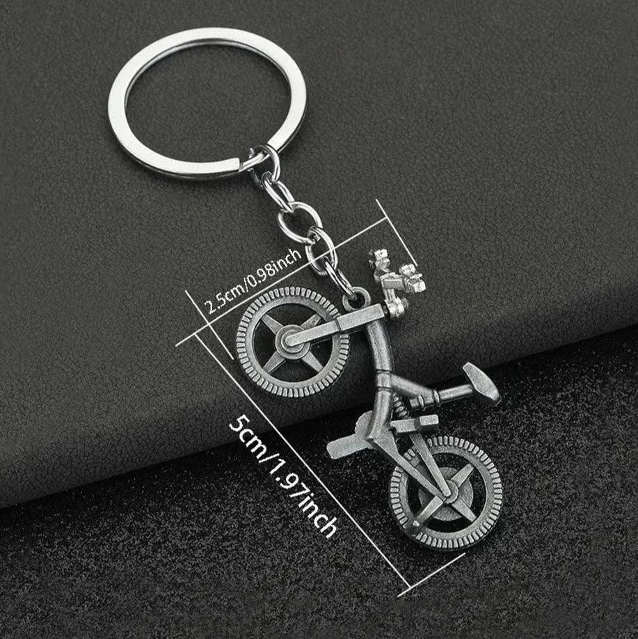 Unique Keychains - Simulation Bicycle - Mini Metal Bike Shaped Keyring - TSKC8 - Touchy Style