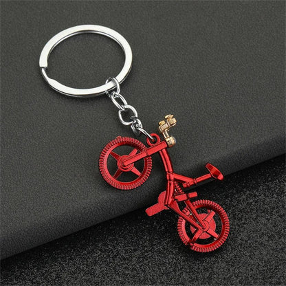 Unique Keychains - Simulation Bicycle - Mini Metal Bike Shaped Keyring - TSKC8 - Touchy Style