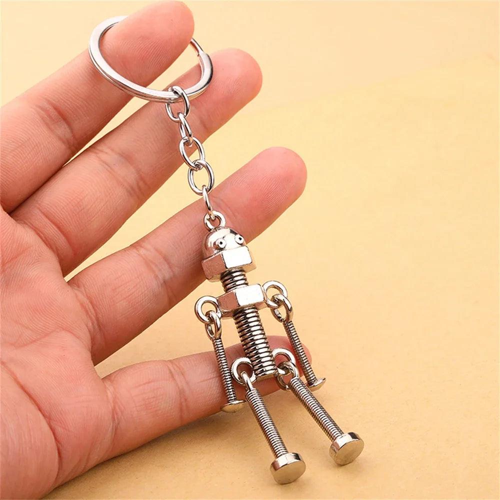 Unique Keychains - Vintage Robot - Movable Joint Robot Keyrings - TSKC9 - Touchy Style