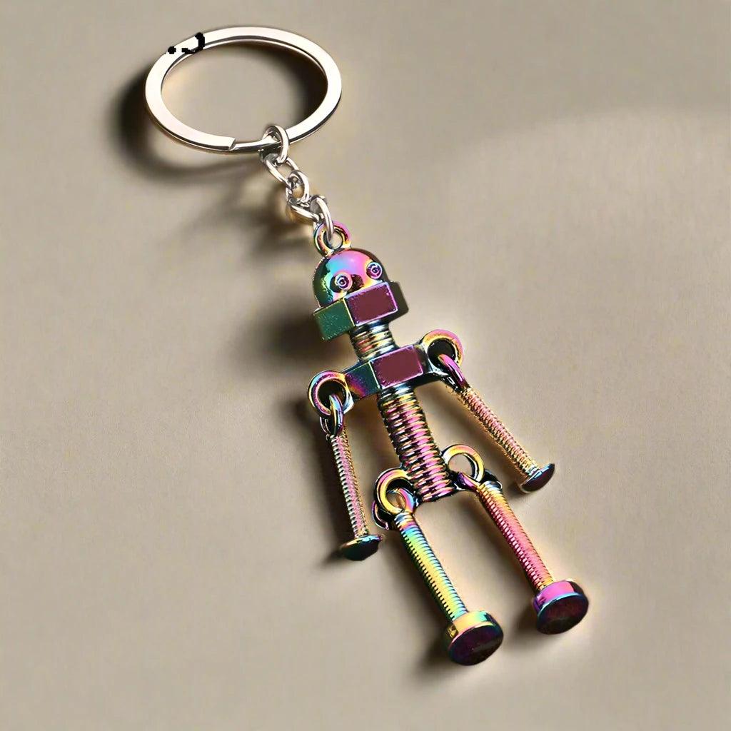 Unique Keychains - Vintage Robot - Movable Joint Robot Keyrings - TSKC9 - Touchy Style