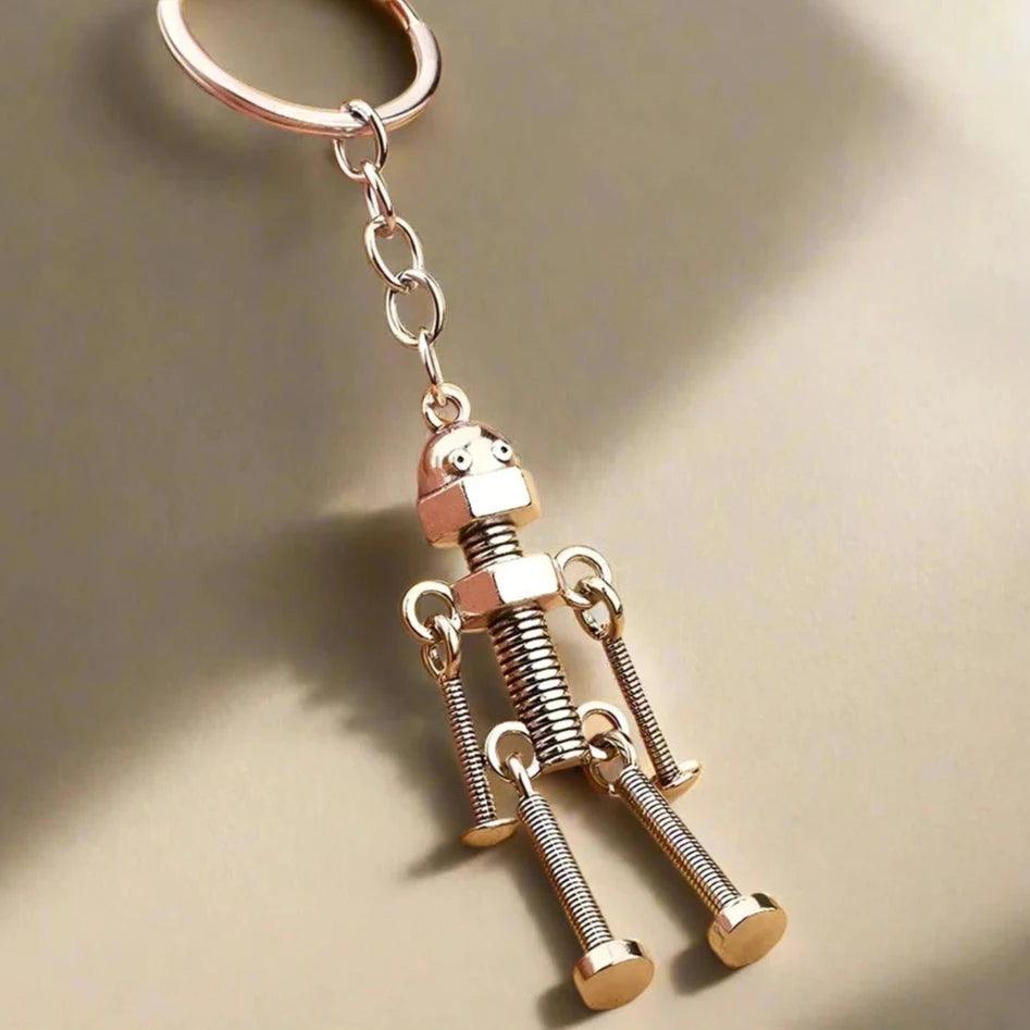 Unique Keychains - Vintage Robot - Movable Joint Robot Keyrings - TSKC9 - Touchy Style